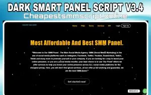 Latest Smart Panel V3.4 With New Black Theme Or Affiliate /Refill And Admin Note Features