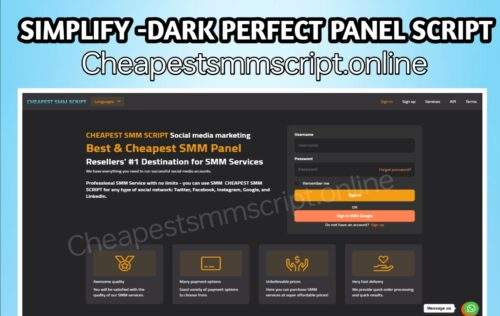Simplify-dark perfect panel script