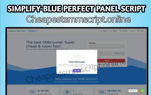 simplify blue perfect panel script